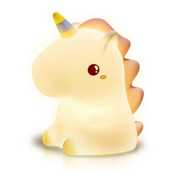 Image of GROOV-E Cuties Rainbow Unicorn Kids Night Light - Multicolour