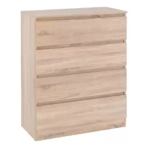 Image of Seconique Malvern 4 Drawer Chest - Sonoma Oak Effect