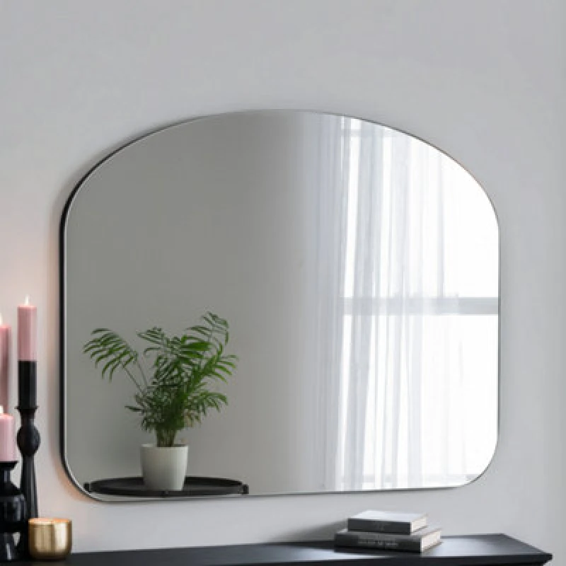 Image of Yearn Mirrors Soho Overmantle Mirror Gold Black