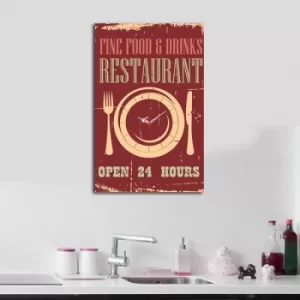 Image of 5070CS-86 Multicolor Decorative Canvas Wall Clock