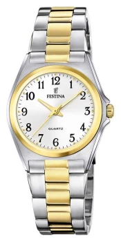 Image of Festina F20556-1 Womens Two Tone Bracelet Wristwatch Colour - Gold Tone