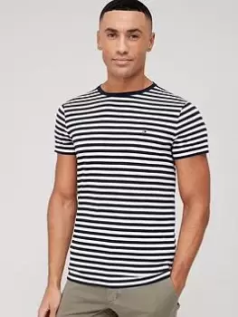 Image of Tommy Hilfiger Stretch Slim Fit T-Shirt - Navy, Size S, Men