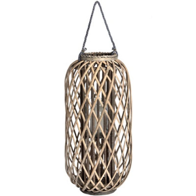 Image of Large Standing Wicker Lantern