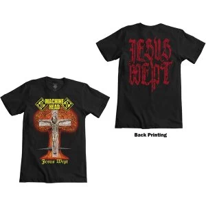 Image of Machine Head - Jesus Wept Unisex Medium T-Shirt - Black