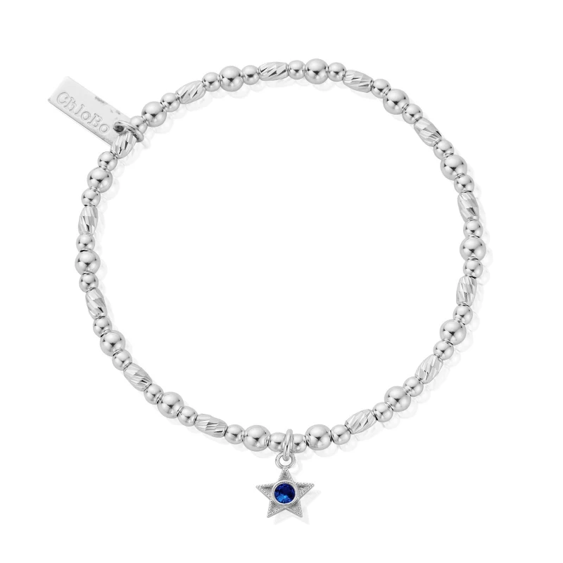Image of ChloBo SBBCB3502 December Birthstone Bracelet - 925 Sterling Jewellery