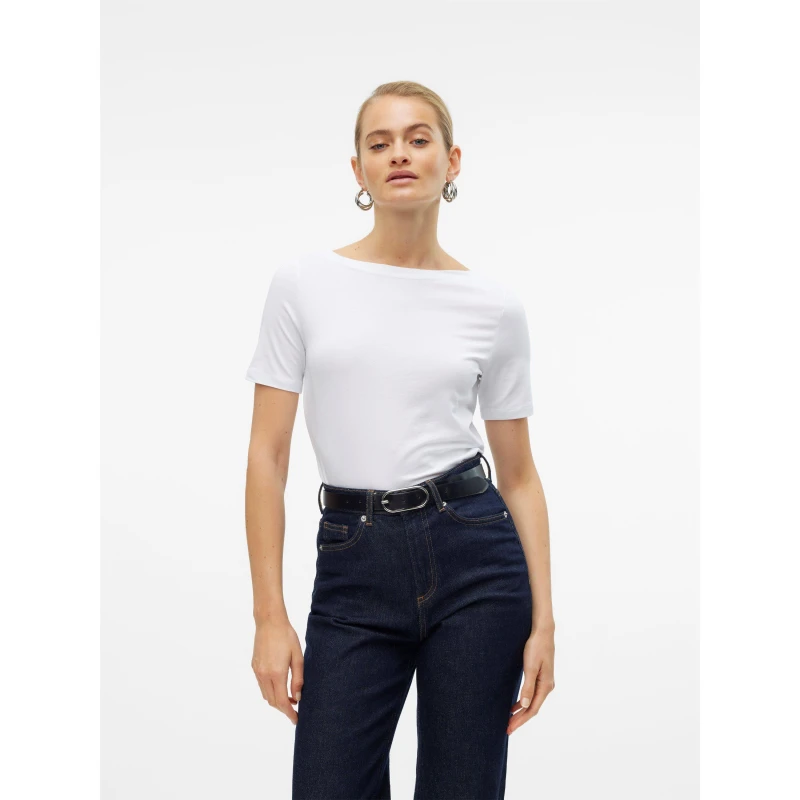 Image of Vero Moda Short Sleeve T-Shirt - White White 8