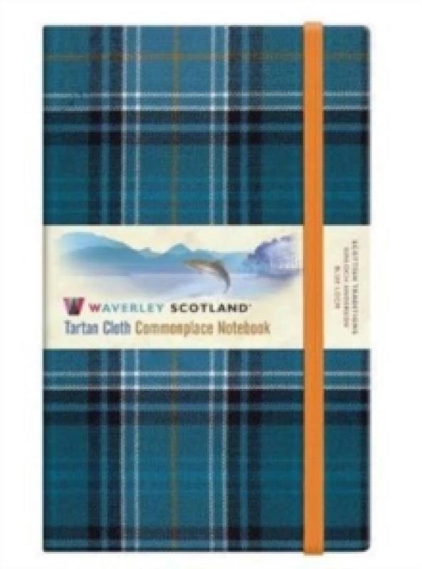 Image of Blue Loch Waverley Tartan Notebook/Journal: Large: 21 x 13cm Hardback