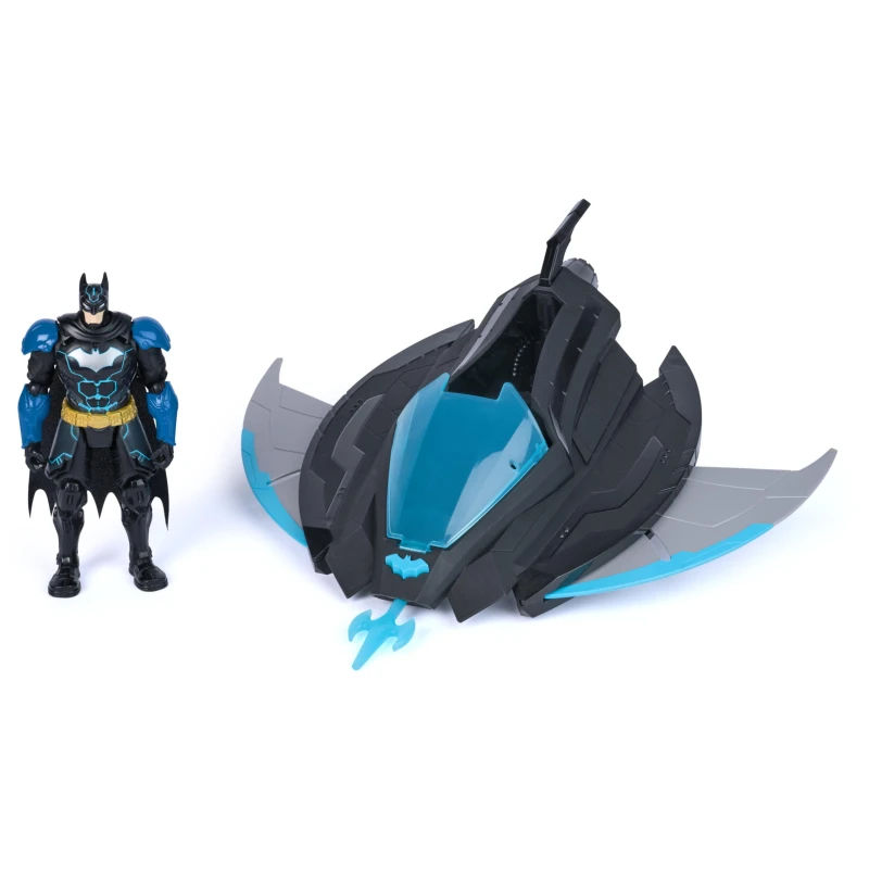 Image of DC Comics Batman Ninja Batwing mit Projektilblaster + 15cm Action-Figur fur Kinder ab 4 Jahren