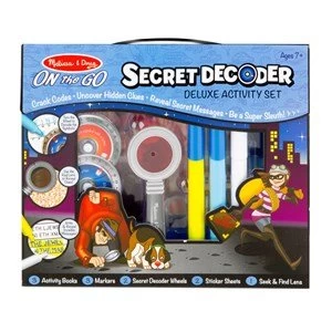 Image of Melissa and Doug Secret Decoder Deluxe Activity Set ON the GO