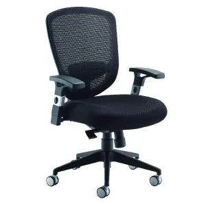 Image of Arista Mesh High Back Task Black Chair KF72246