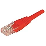 Image of Patch Cord RJ45 CAT.5e U/UTP Red - 0.15 M Copper/Aluminium