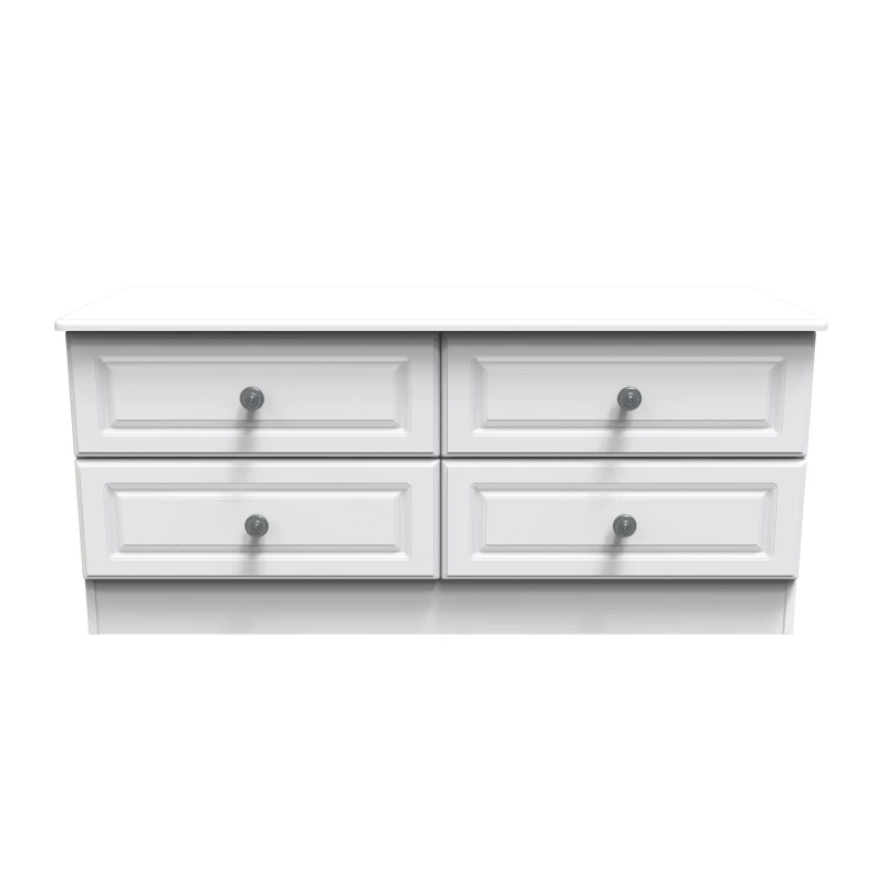 Image of Ready Assembled 2 U Kendal 4 Drawer Bed Box (Ready Assembled) White