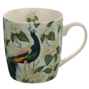 Image of Peacock Porcelain Mug