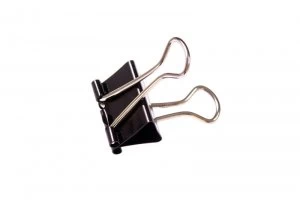 Image of Q-Connect 19mm Black Foldback Clip - 10 Pack