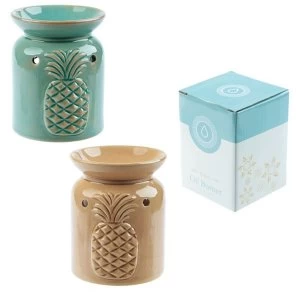 Image of Ceramic Pineapple Oil Burner Eden Aroma Set (1 Random Supplied)
