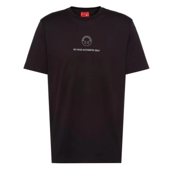 Image of Hugo Boss X Smiley Deppelin T-Shirt Black Size L Men