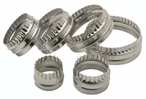 Image of Double Edged Stainless Steel Biscuit/Pastry Cutters, Carded