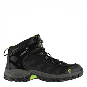 Image of Gelert Softshell Mid Junior Walking Boots - Black/Lime