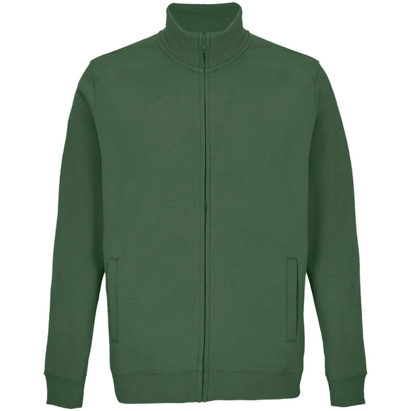 Image of SOL'S Mens Cooper Full Zip Sweat Jacket in Bottle Green Size: XS Bottle Green Male XS