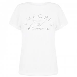Image of Emporio Armani Logo T-Shirt White Size L Men