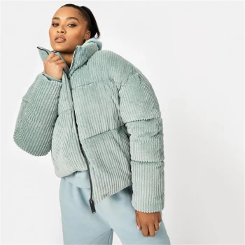 Image of Jack Wills Eco Cord Puffer Jacket - Green