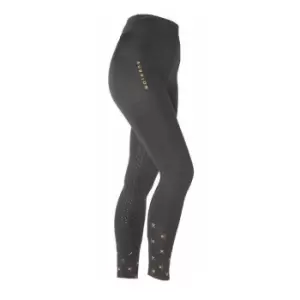 Image of Aubrion Porter Winter Riding Tights - Junior - Black