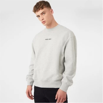 Image of Jack Wills Eco Crew Neck Sweatshirt - Grey Marl