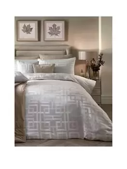 Image of Soiree Bardon Jacquard Duvet Cover Set Ivory - Sk