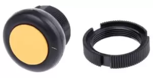 Image of Schneider Electric Flush Yellow - Front Mounting, Harmony XAC Series, 22mm Cutout, Round