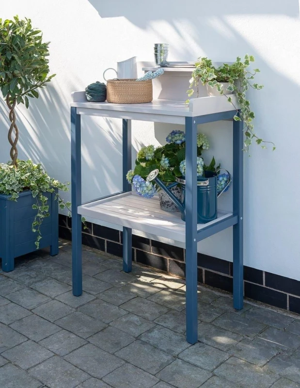 Image of Norfolk Leisure Lifestyle Galaxy Potting Table Dark Blue