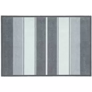 Image of Washamat Recylon Design Tonal Stripes Mat 75X50Cm - Grey