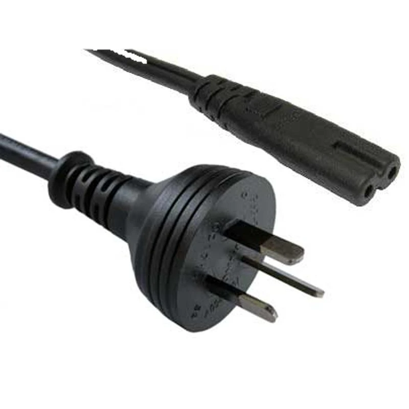 Image of FDL 2M AUSTRALIAN MAINS PLUG TO C7 FIGURE 8 SOCKET CABLE