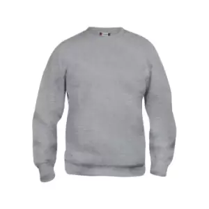 Image of Clique Unisex Adult Basic Round Neck Sweatshirt (S) (Grey Melange)