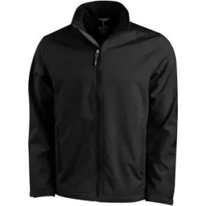 Image of Elevate Mens Maxson Softshell Jacket (L) (Solid Black)