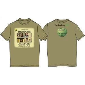 Image of The Beatles - Long & Winding Road Unisex Small T-Shirt - Brown