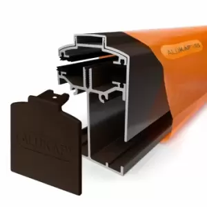 Image of Alukap-SS Low Profile Gable Bar Brown - 3m