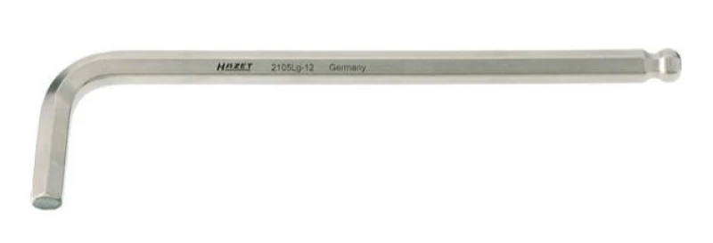 Image of HAZET 2105LG-025 Angled Screwdriver Hexagon Socket, Length: 20,5mm, Spanner Size: 2.5 Chrome Vanadium Steel Angled Screwdriver (2707)