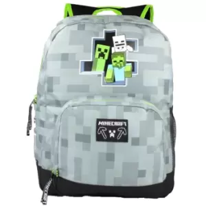 Image of Minecraft Breakthrough Pixel Backpack (One Size) (Grey)