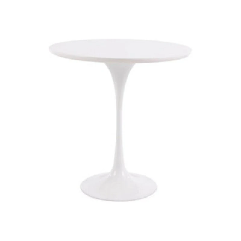 Image of Fusion Living White Tulip Circular Side Table White