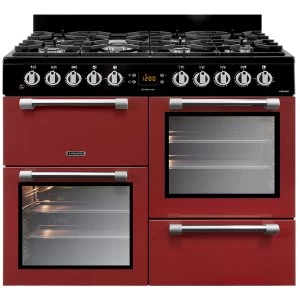 Image of Leisure CK100F232R 100cm Cookmaster Dual Fuel Range Cooker - Red