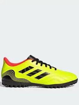 Image of adidas MENS COPA 20.4 ASTRO TURF FOOTBALL BOOT, Yellow, Size 11, Men