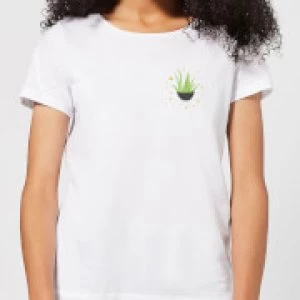 Image of Aloe Vera Womens T-Shirt - White - 5XL