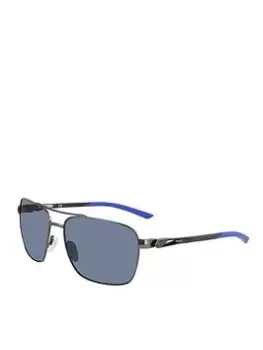 Image of Nike Navigator Satin Gunmetal/ Grey Silver Sunglasses, Gunmetal, Men