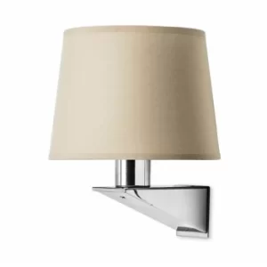 Image of Gloss wall lamp, satin nickel, without lampshade