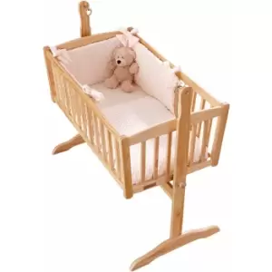 Image of Clair De Lune - Dimple 2 Piece Quilt & Bumper Bedding Set, Cream, Crib/Cradle