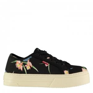 Image of Levis Tijuana Chunky Trainers - Black Print