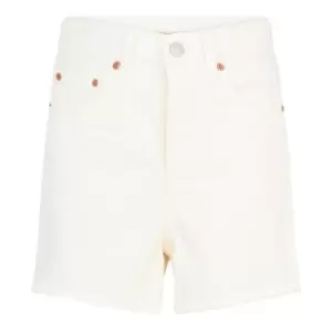 Image of Levis Ribcage Shorts - White