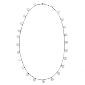 Image of Beginnings Sterling Silver Multi Disc And Bugle Bead Necklaces N4334