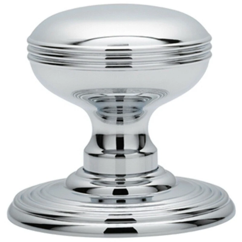 Image of Loops PAIR Textured Mortice Door Knob 70mm Diameter Concealed Rose Chrome Multi unisex