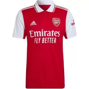 Image of adidas Arsenal FC Home Shirt 2022 2023 Mens - Red
